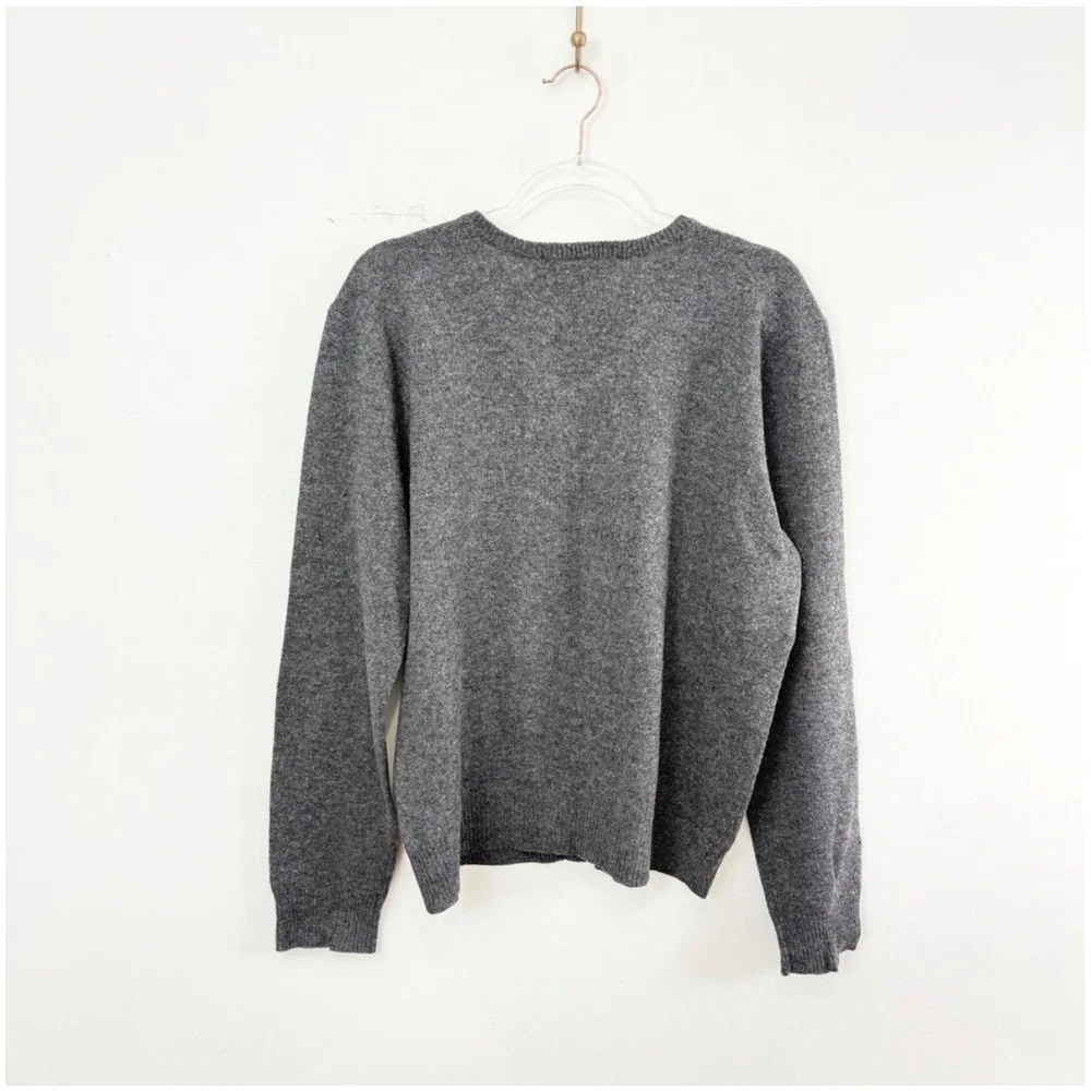 Polo Ralph Lauren Lambswool V-Neck Sweater Gray Men's Large